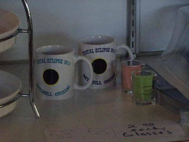 Eclipse merchandise in the cafe.