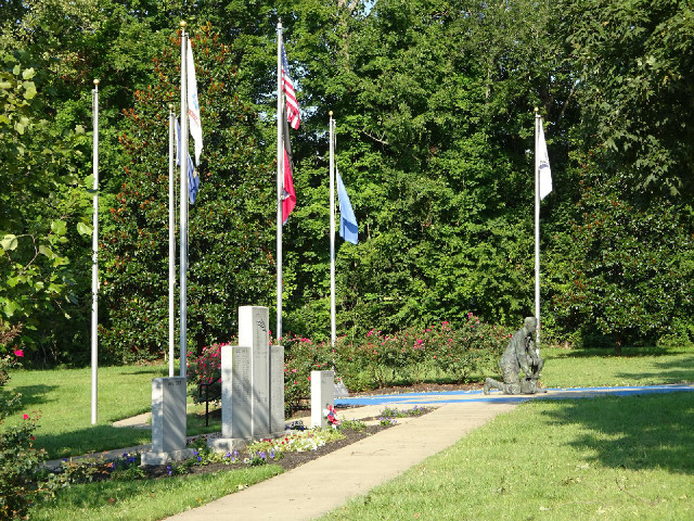 A war memorial.