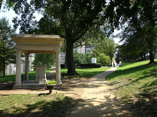 The Polk grave.