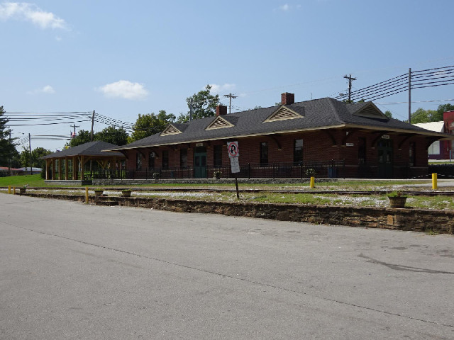 The old station in Baxter is now a visitor centre for the town.
