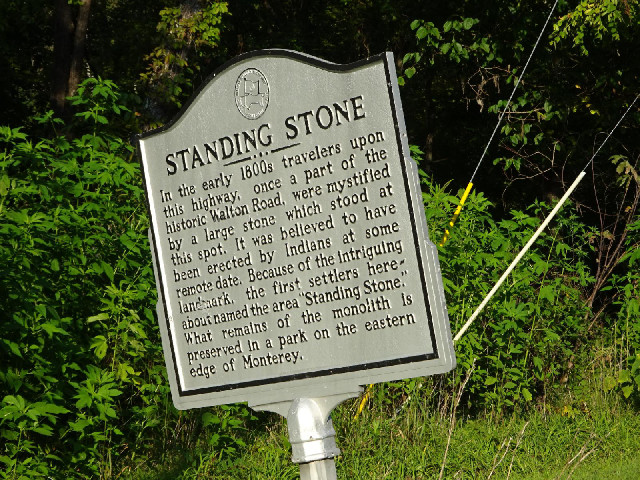 A historical marker. I don't always stop to read them.