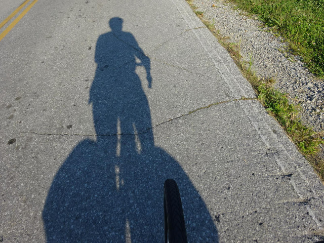 This is how my shadow looks in the evenings.