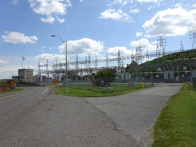Electrical equipment next to the Watts Bar hydroelectric dam.