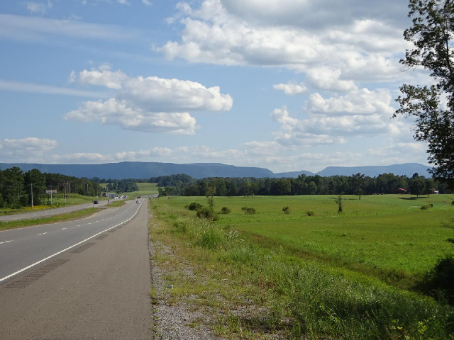 Up ahead are the Blue Ridge Mountains, the third and final phase of the Appalachian Mountains, after...