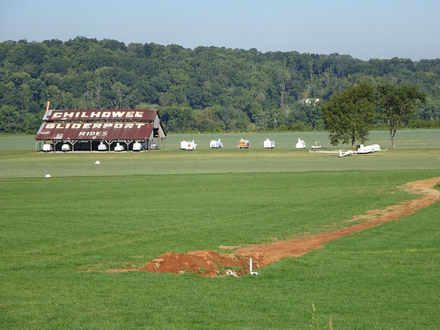 An airfield for gliders.