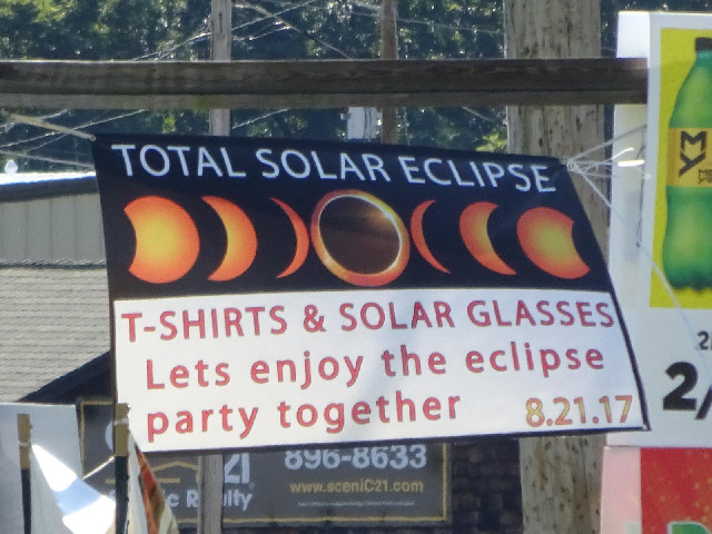My teeshirts are getting a bit tatty now. Perhaps I should try to find a souvenir eclipse teeshirt b...