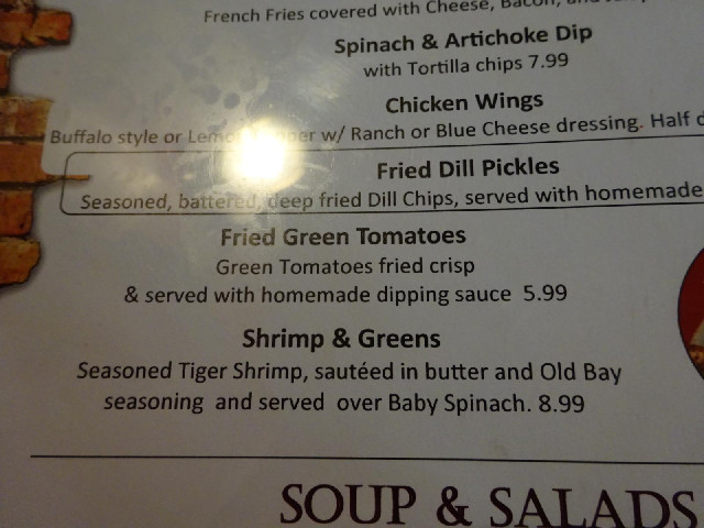 I quite fancy the fried green things but I would be embarrassed to try to pronounce the word.