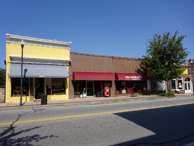 The yellow building is another radio station.