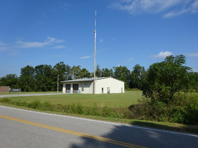 A rural fire station.
