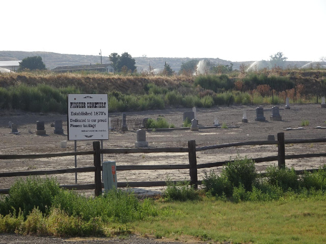 The Pioneer Cemetery in Vale looks to be much bigger than it needed to be. 