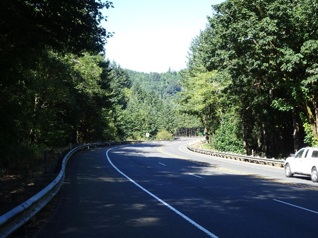 A view of the road.