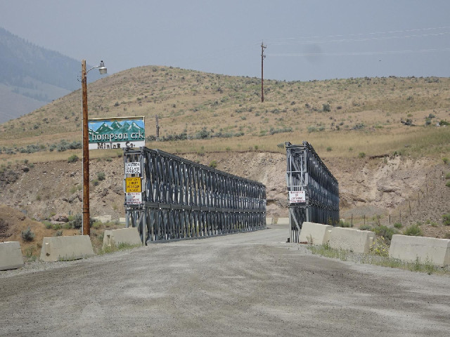 The mining company has a sturdy bridge.