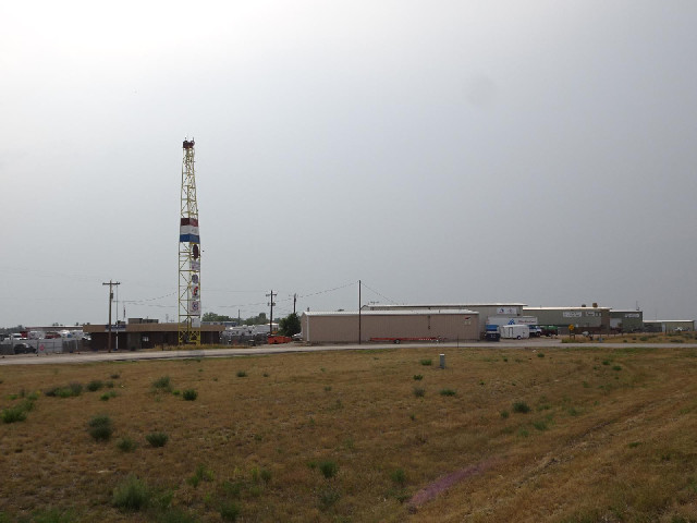 Oil is big business in Casper. This is an industrial estate for drilling-related companies.