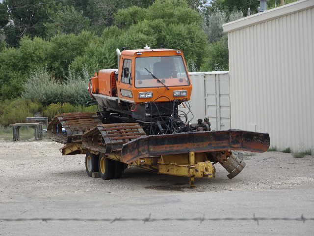 A snowplough.