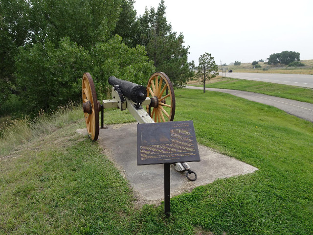 This cannon is commemorating an incident in 1921 where some oil tanks caught fire and the solution w...