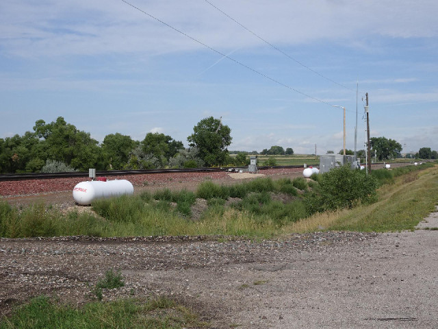 I'm not sure why there are tanks of propane all along this stretch of railway.