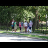 A group of tourists just starting their tour of the Truman house. I would go on a tour later in the ...