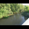 The flooded Blackwater River, seen from a nice high bridge which I took a special diversion to use.