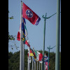 The Tennessee flag at the end of a line of national flags. Are they trying to claim independence?
