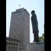 A statue of Edward Carmack, who was a senator and then a newspaper editor. His Wikipedia article sug...
