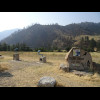 A viewpoint at Gallagher Flat. An information board explains that in the 1930s, this was the site of...