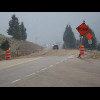 With no real explanation, there's a section of unsurfaced road. It's actually quite nice smooth dirt...