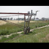 An irrigator in its track.