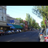 Downtown Corvallis. It seems like a very hip, trendy place, with loads of bookshops, bike shops, mic...