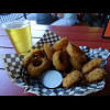 Another mini-pint, with some giant onion rings.