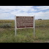 This sign commemorates the One Mile Hog Ranch, which it describes as "perhaps the rowdiest, rou...
