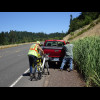 I saw this man ahead of me, obviously having problems with his bike. When I stopped, he spoke quite ...