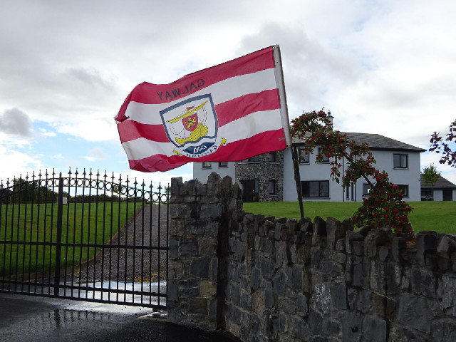 The flag of Galway GAA, who came second in the top division of last season's gaelic football league....