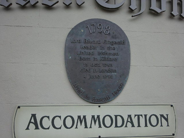 This plaque is on the outside of the building where I slept last night. The Pub is called Silken Tho...