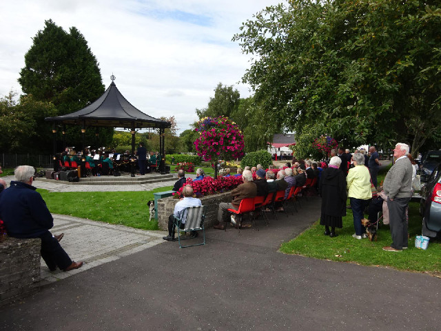 Scarva also currently has a brass band playing in the park.