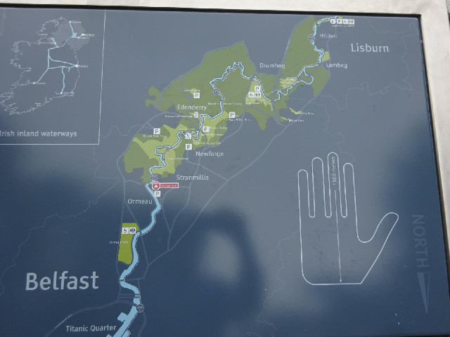 The scale on this map is a bit ambiguous. I don't know which part of that hand is supposed to repres...