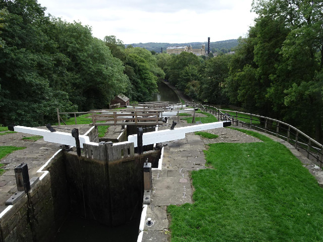 Bingley Five Rise Locks, the steepest flight of locks in Britain. This year, I'm going down.