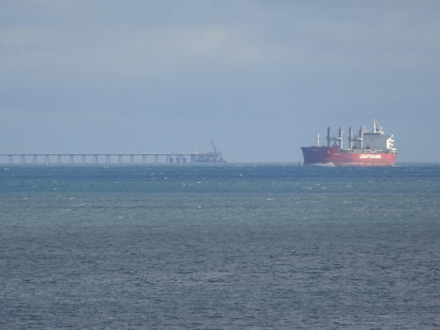 A boat and a jetty.