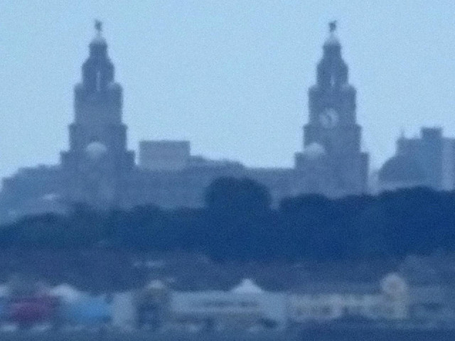 You can read the time off the Liver Building from 18 km away.