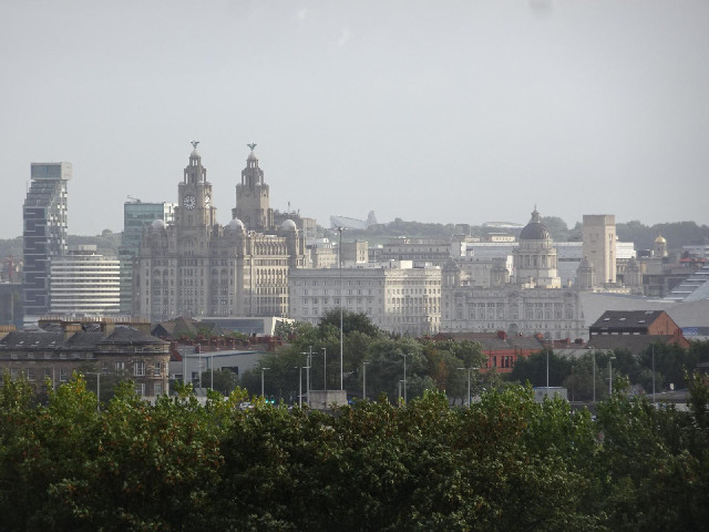 Liverpool, seen from the Wirral.