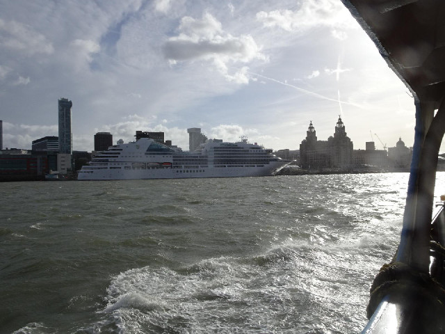 The criuse ship's name is Seabourn Ovation.