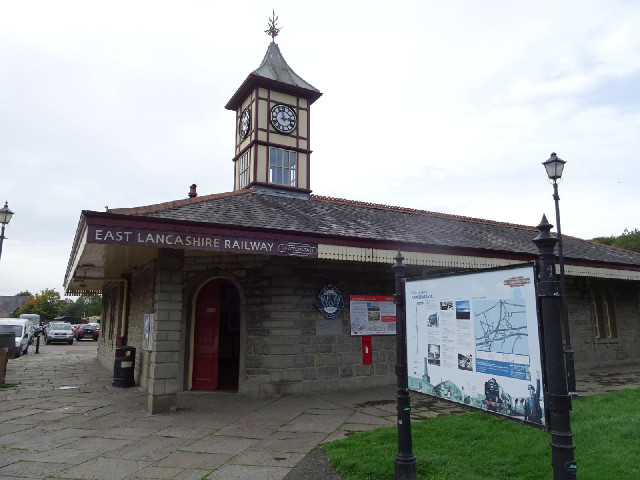 The Rawtenstall end of the East Lancashire heritage railway.