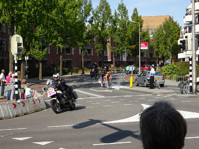 Two cyclists who have broken away from the main pack. Things must have all changed towards the end b...