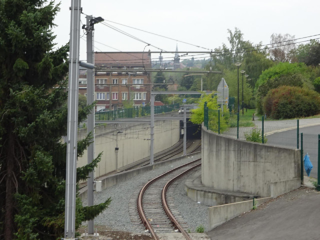 Railway lines.