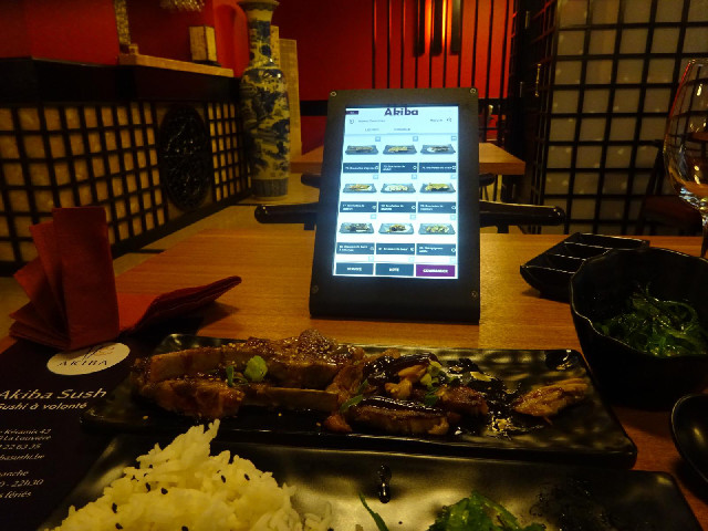 It's not what I expected. You select what you want to eat on this tablet and the food gets brought t...