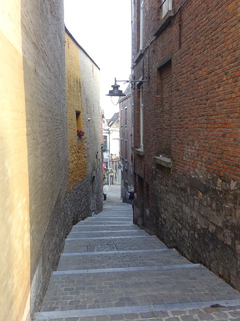 A stepped alleyway.