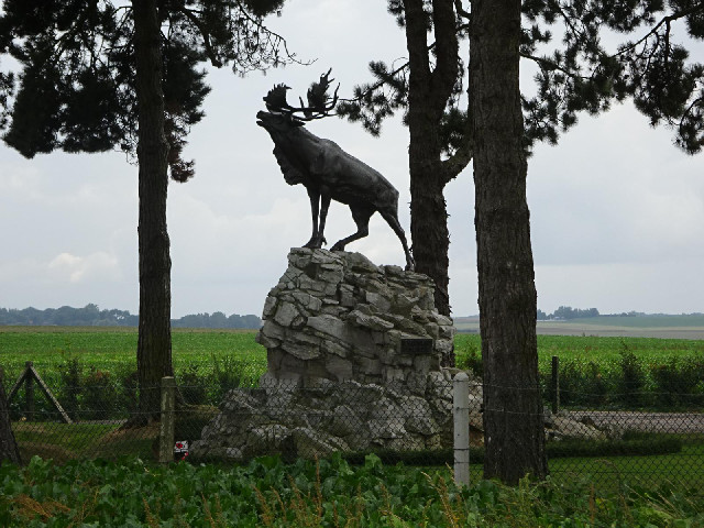 A memorial to the Newfoundland Regiment at the battle of Le Transloy. 