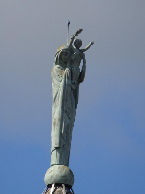 This is the statue on top of the tower...