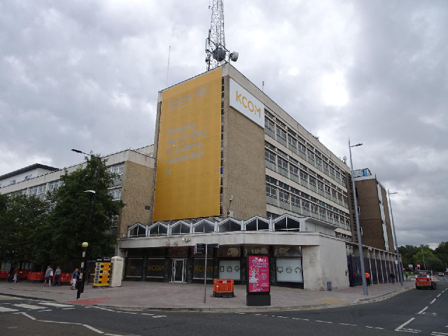 The offices of KCOM, the company which provides all the telephone services in Hull, including the wh...