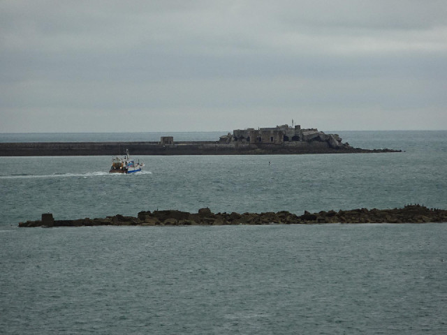 One of several forts on Cherbourg's harbour wall.