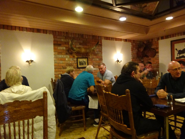 I had dinner in this cosy little steak restaurant. The walls are made of real brick, which seems a b...